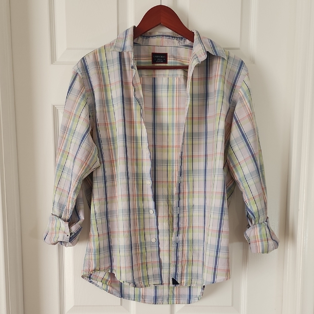 UNTUCKit Multicolor Plaid Button Down Shirt - Size M